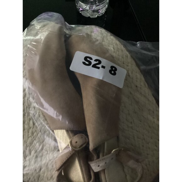 Dolce Vita Tan Gold Platform Espadrilles Size 9.5 - Picture 10 of 10